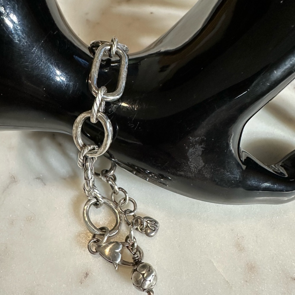 Brighton Pebble Silver Tone Link Bracelet